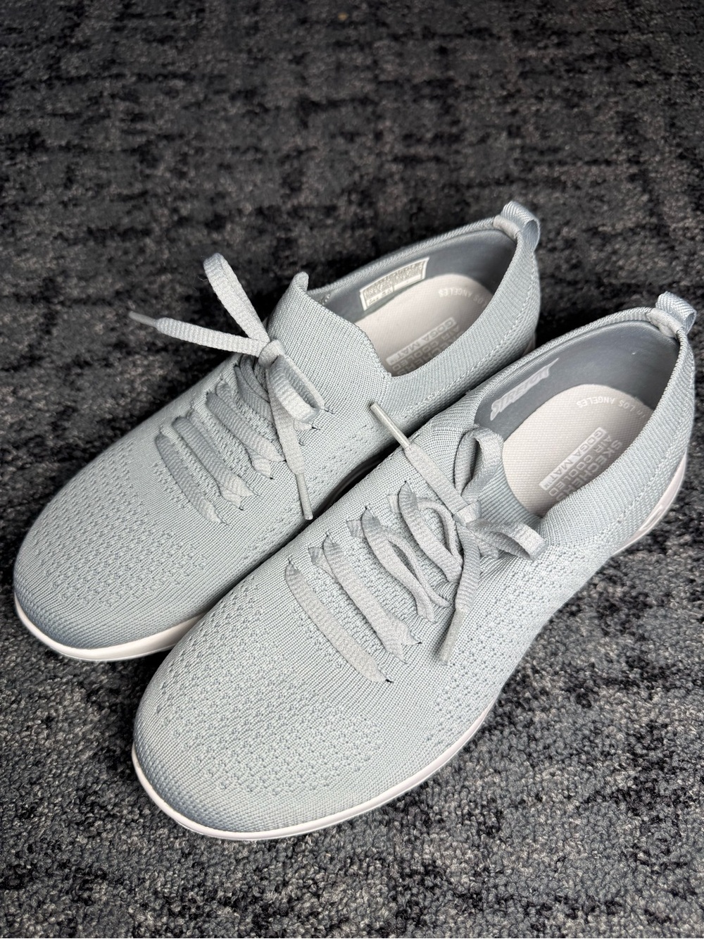 Skechers Performance Women's Go Walk Joy Faux Tie Slip-On Sneaker Shoes Size 7.5